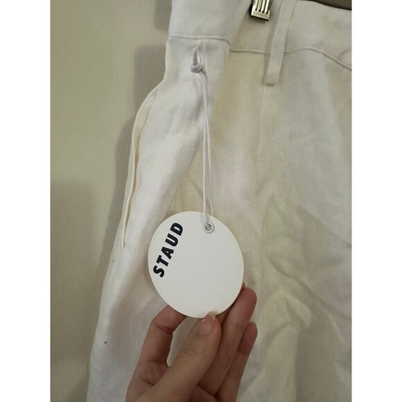 STAUD Beverly Shorts White 12 - Picture 4 of 4
